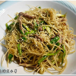 牛蒡炒肉丝的做法[图]