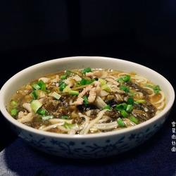 雪菜肉丝面的做法[图]
