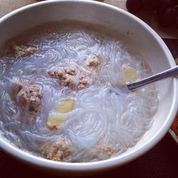肉沫粉丝汤的做法[图]