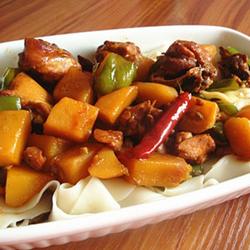 大盘鸡拌面的做法[图]