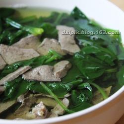 菠菜猪肝汤的做法[图]