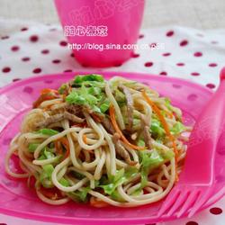 肉丝小炒面的做法[图]