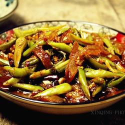 牛筋炒芸豆的做法[图]