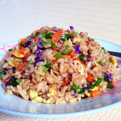 五彩蛋炒饭的做法[图]