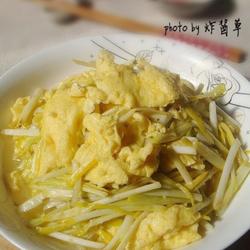 蒜黄炒滑蛋的做法[图]