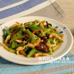 芹菜炒鸡丝的做法[图]