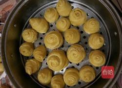 南瓜玫瑰花馒头的做法图解3