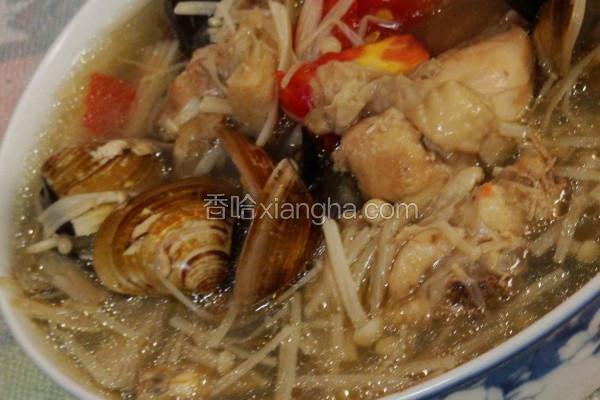 金针菇鸡肉汤