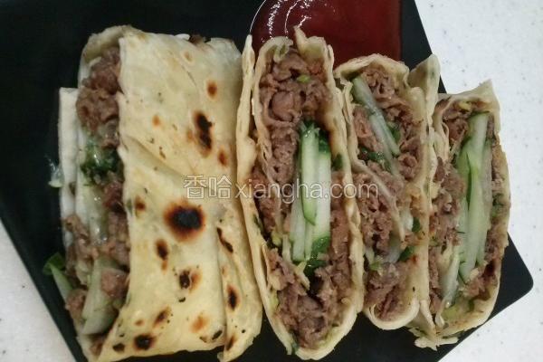 牛肉沙茶牛肉卷