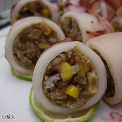 墨鱼镶肉的做法[图]