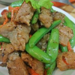 烤肉酱风味炒甜豆的做法[图]