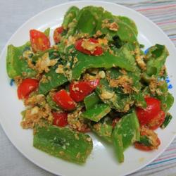 咸蛋炒青椒的做法[图]