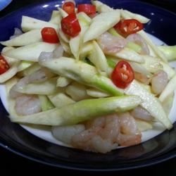 筊白笋炒虾仁的做法[图]
