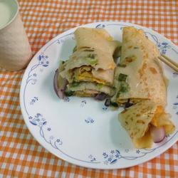 葱肉蛋饼的做法[图]