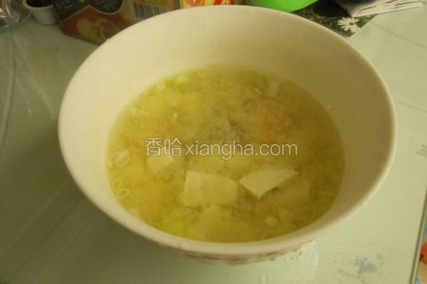 鲑鱼味噌汤