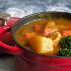 南瓜猪肉咖哩的做法[图]