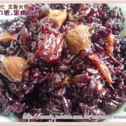 桂圆黑糯紫米糕的做法[图]