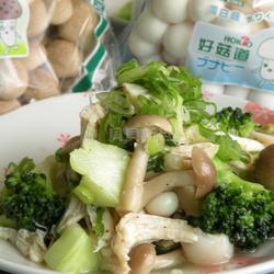 盐水菇菇鸡丝的做法[图]