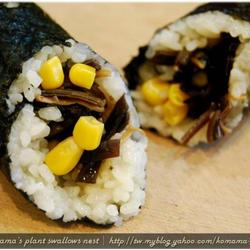黑菇酱玉米饭卷的做法[图]