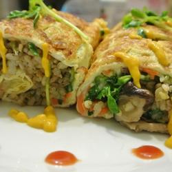 蔬食蛋饭卷的做法[图]