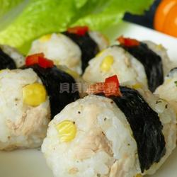 玉米粒鲔鱼饭团的做法[图]