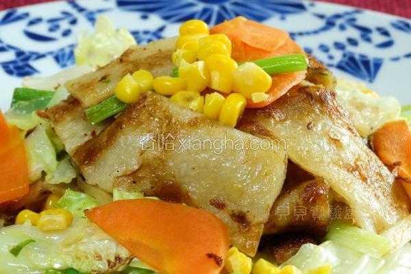 时蔬炒饼