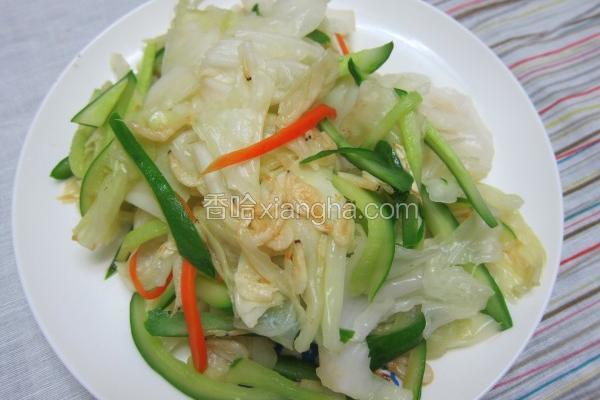 虾皮清炒蔬菜