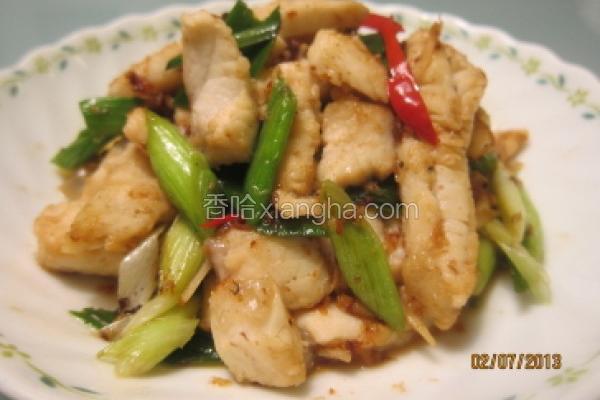 辣炒青蒜龙胆石斑鱼片