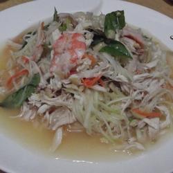 酸辣青木瓜鸡肉丝的做法[图]