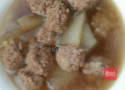 羊肉丸子氽冬瓜。的做法图解13