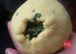 玉米面菜团子。的做法图解7