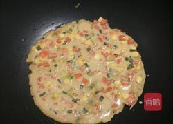 玉米胡萝卜鸡蛋饼的做法图解8
