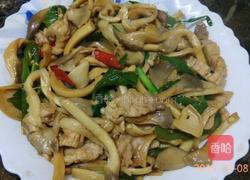 平菇炒肉的做法图解4