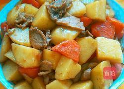 土豆胡萝卜烧肉的做法图解6