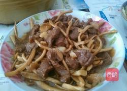  茶树菇牛柳的做法图解5