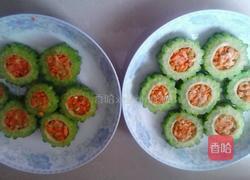 胡萝卜瘦肉酿苦瓜的做法图解6