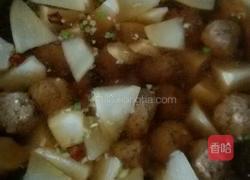 大白萝卜氽丸子。的做法图解8