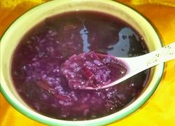 蜂蜜紫薯糯米粥