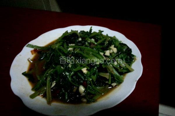 红油炒菠菜