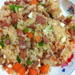 五彩炒饭的做法[图]