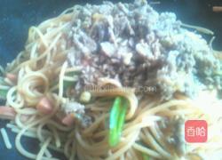 火腿肉酱煮意粉的做法图解9