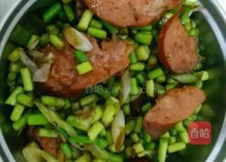 蒜苔烤肠肉的做法图解4