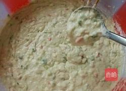 土豆泥虾仁火腿煎饼的做法图解3