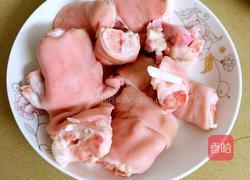 鲜笋咸菜炖猪蹄的做法图解2