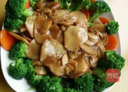 杏鲍菇扣西兰花的做法图解4