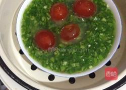 青椒蒸咸鸭蛋的做法图解3