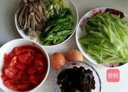 青笋炒羊肝的做法图解2