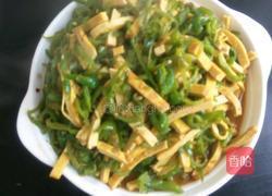 辣椒炒豆腐干的做法图解5