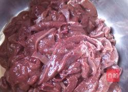 菠菜快炒猪肝的做法图解3