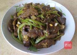 菠菜快炒猪肝的做法图解12